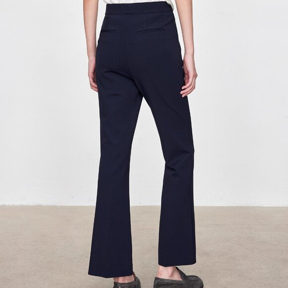 CHICJOC Navy High-Waist Tailored Cropped Pants — in Navy Size 40 - Picture 11 of 16